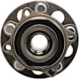 512584 Rear, Driver or Passenger Side Wheel Hub, 5 Lugs, With Bearing, Sensor Included, 3.5L, 6Cyl, Problem Solver Series