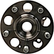 512584 Rear, Driver or Passenger Side Wheel Hub, 5 Lugs, With Bearing, Sensor Included, 3.5L, 6Cyl, Problem Solver Series
