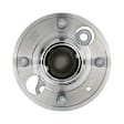 512587 Rear, Driver or Passenger Side Wheel Hub, 4 Lugs, With Bearing, Sensor Included, 1.4L, 4Cyl, Problem Solver Series