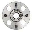 513035 Rear, Driver or Passenger Side Wheel Hub, 4 Lugs, With Bearing, Problem Solver Series