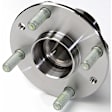 513152 Front, Driver or Passenger Side Wheel Hub, 4 Lugs, With Bearing, Problem Solver Series