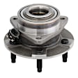 513189 Front, Driver or Passenger Side Wheel Hub, 5 Lugs, With Bearing, Problem Solver Series