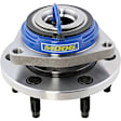 513198 Front, Driver or Passenger Side Wheel Hub, 6 Lugs, With Bearing, AWD, Problem Solver Series