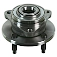 513205 Front, Driver or Passenger Side Wheel Hub, 4 Lugs, With Bearing,, Problem Solver Series