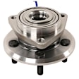 513270 Front, Driver or Passenger Side Wheel Hub, 5 Lugs, With Bearing,, Problem Solver Series