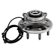 513326 Front, Driver or Passenger Side Wheel Hub, 7 Lugs, With Bearing, Problem Solver Series