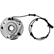 513369 Front, Driver or Passenger Side Wheel Hub, 5 Lugs, Sensor Included,, Problem Solver Series