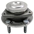 513387 Front, Driver or Passenger Side Wheel Hub, 5 Lugs, With Bearing, Sensor Included, Problem Solver Series