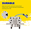513444 Front, Driver or Passenger Side Wheel Hub, 5 Lugs, With Bearing,, Problem Solver Series