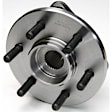 515007 Front, Driver or Passenger Side Wheel Hub, 6 Lugs, With Bearing, Problem Solver Series