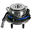 515013 Front, Driver or Passenger Side Wheel Hub, 5 Lugs, With Bearing, 4WD, Problem Solver Series
