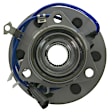 515024 Front, Driver or Passenger Side Wheel Hub, 6 Lugs, With Bearing, Problem Solver Series