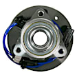 515036 Front, Driver or Passenger Side Wheel Hub, 6 Lugs, With Bearing,, Problem Solver Series