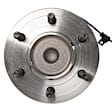 515042 Front, Driver or Passenger Side Wheel Hub, 6 Lugs, With Bearing, RWD, Problem Solver Series