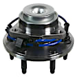515044 Front, Driver or Passenger Side Wheel Hub, 6 Lugs, With Bearing, RWD, 4.3L, 6Cyl, Problem Solver Series