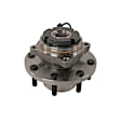 515057 Front, Driver or Passenger Side Wheel Hub, 8 Lugs, With Bearing, Problem Solver Series
