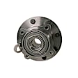 515058 Front, Driver or Passenger Side Wheel Hub, 8 Lugs, With Bearing, Problem Solver Series