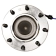 515059 Front, Driver or Passenger Side Wheel Hub, 8 Lugs, With Bearing, Problem Solver Series