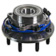 515063 Front, Driver or Passenger Side Wheel Hub, 8 Lugs, With Bearing, 4WD, Problem Solver Series