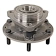 515090 Front, Driver or Passenger Side Wheel Hub, 6 Lugs, With Bearing,, Problem Solver Series