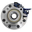 515098 Front, Driver or Passenger Side Wheel Hub, 8 Lugs, With Bearing, Problem Solver Series