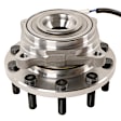 515102 Front, Driver or Passenger Side Wheel Hub, 10 Lugs, With Bearing,, Problem Solver Series