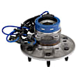 515110 Front, Driver Side Wheel Hub, 6 Lugs, With Bearing, 4WD, Problem Solver Series