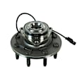515114 Front, Driver or Passenger Side Wheel Hub, 8 Lugs, With Bearing, RWD, Problem Solver Series