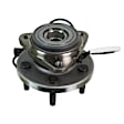 515129 Front, Driver or Passenger Side Wheel Hub, 5 Lugs, With Bearing, 4WD, Problem Solver Series