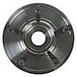 515129 Front, Driver or Passenger Side Wheel Hub, 5 Lugs, With Bearing, 4WD, Problem Solver Series