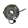 515129 Front, Driver or Passenger Side Wheel Hub, 5 Lugs, With Bearing, 4WD, Problem Solver Series