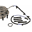 515130 Front, Driver or Passenger Side Wheel Hub, 8 Lugs, With Bearing, 4WD, Problem Solver Series