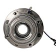 515131 Front, Driver or Passenger Side Wheel Hub, 8 Lugs, With Bearing, 4WD, Problem Solver Series