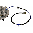 515142 Front, Driver or Passenger Side Wheel Hub, 6 Lugs, With Bearing,, Problem Solver Series