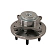 515143 Front, Driver or Passenger Side Wheel Hub, 6 Lugs, With Bearing, RWD, Problem Solver Series
