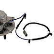515143 Front, Driver or Passenger Side Wheel Hub, 6 Lugs, With Bearing, RWD, Problem Solver Series