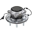 515147 Front, Driver or Passenger Side Wheel Hub, 8 Lugs, With Bearing, RWD, Problem Solver Series