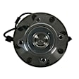 515149 Front, Driver or Passenger Side Wheel Hub, 8 Lugs, With Bearing, Sensor Included, Problem Solver Series