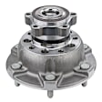 515152 Front, Driver or Passenger Side Wheel Hub, 6 Lugs, With Bearing, Sensor Included,, Problem Solver Series