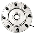 515154 Front, Driver or Passenger Side Wheel Hub, 8 Lugs, With Bearing, RWD, Problem Solver Series