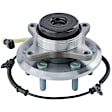 515157 Front, Driver or Passenger Side Wheel Hub, 6 Lugs, With Bearing, Sensor Included, RWD, 3.5L, 6Cyl, Problem Solver Series