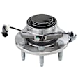 515159 Front, Driver or Passenger Side Wheel Hub, 6 Lugs, With Bearing, RWD, Problem Solver Series