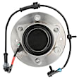515161 Front, Driver or Passenger Side Wheel Hub, 6 Lugs, Sensor Included, RWD, Problem Solver Series