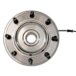 515162 Front, Driver or Passenger Side Wheel Hub, 8 Lugs, With Bearing,, Problem Solver Series