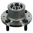 541009 Rear, Driver or Passenger Side Wheel Hub, 4 Lugs, Sensor Included, 1.6L, 4Cyl, Problem Solver Series