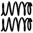 81628 Front Coil Springs, Set of 2