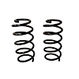 81767 Front, Driver and Passenger Side Coil Springs, Set of 2