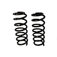 81771 Rear, Driver and Passenger Side Coil Springs, Set of 2