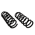 81771 Rear, Driver and Passenger Side Coil Springs, Set of 2