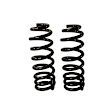 CC81764 Front, Driver and Passenger Side Coil Springs, Set of 2